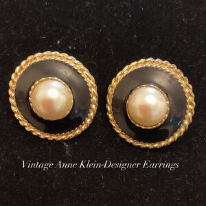 #166 Vintage Anne Klein Designer Earrings